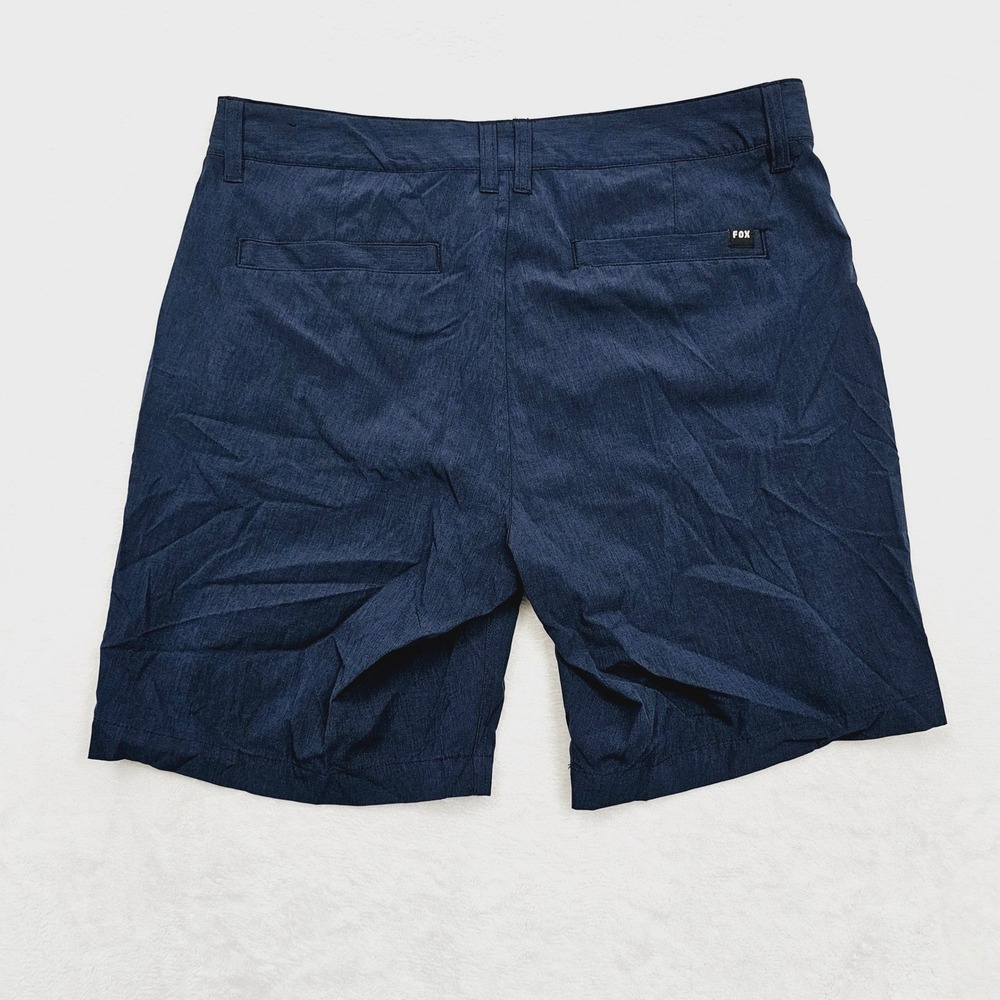 Fox Racing Essex Tech Shorts Mens 34 Navy Blue Stretch Chino MTB Casual Hiking - Picture 3 of 11